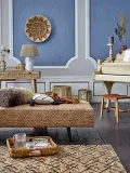 Декоративная подушка Bloomingville, Pansy, 50 50 см, натуральная кожа, коричневая — фото 1