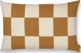 Декоративная подушка Ferm Living, Fold w kratke, 40 60 см, хлопок, коричневая — фото 1