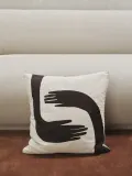 Декоративная подушка Ferm Living, Pose, 50 50 см, хлопок, коричневая — фото 2