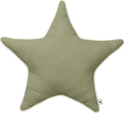 Декоративная подушка Ferm Living, Star, 48 48 см, хлопок, зелёная