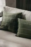 Наволочка декоративная Ferm Living, Calm, 50 50 см, хлопок, зелёная — фото 1