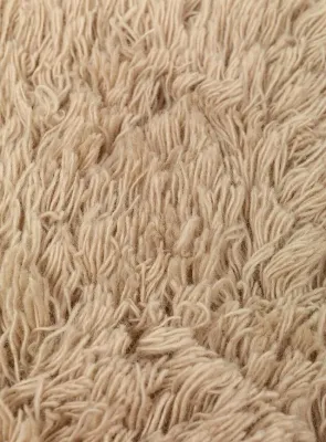 Наволочка декоративная Ferm Living, Meadow High Pile, 50 50 см, шерсть, бежевая