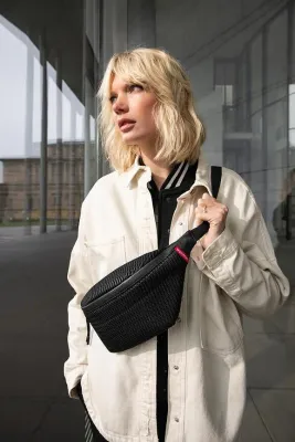 Косметичка Reisenthel Extralite Mesh, чёрная, полиэстер · арт. fabr GL7082