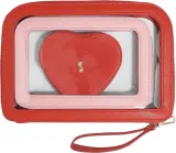 Набор косметичек Stackers Heart, красная, 3 шт., экокожа — фото 1