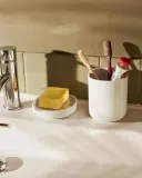 Стакан для зубных щёток Alessi Birillo, стекло, белый — фото 2