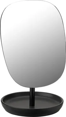 Косметическое зеркало Stelton Fjord, круглое, керамика, чёрное