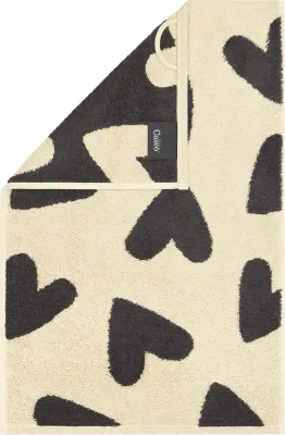 Полотенце для лица и рук cawo hearts, хлопок, 30 , серое · арт. fabr 6275 30/50 37