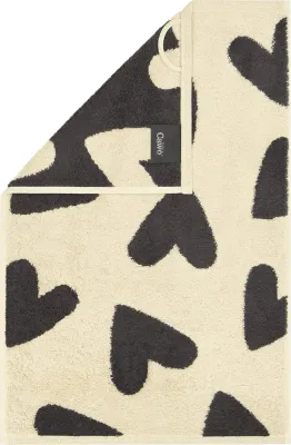 Полотенце для лица и рук cawo hearts, хлопок, 30 , серое · арт. fabr 6275 50/100 37