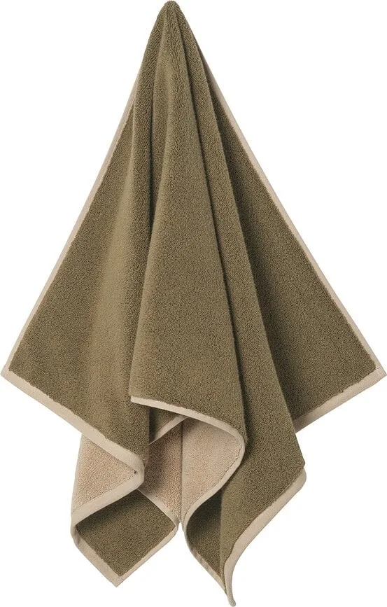 Полотенце банное ferm living ekko, хлопок, 50 , зелёное · арт. fabr 1104272801