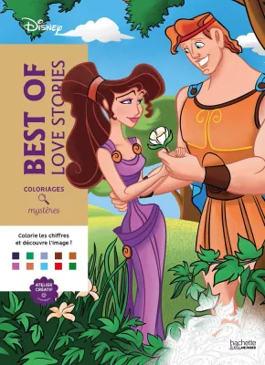 Раскраска по номерам Coloriages Mystères Disney - Best of Love Stories