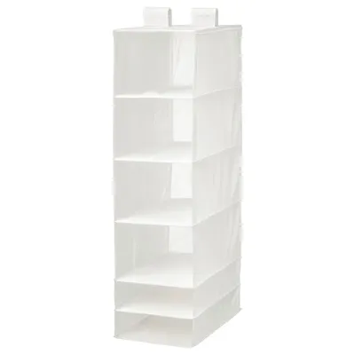 IKEA SKUBB (ИКЕА СКУББ) — Подвесной модуль, 6 секций, белый 35х45х125 см