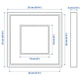 IKEA SANNAHED (ИКЕА САННАХЕД) — Рамка, белый 25х25 см — фото 5
