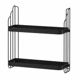 IKEA APOTEKARE (ИКЕА АПОТЕКАРЕ) — Полка настенная, чёрный 50х52 см — фото 1