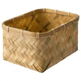 IKEA MJÖLKKANNA (ИКЕА МЙЁЛККАННА) — Корзина, бамбук 18х25х14 см — фото 1