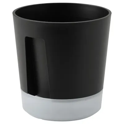 IKEA VÅRDTRÄD (ИКЕА ВОРДТРЭД) — Кашпо с автополивом, для дома и улицы прозрачный/антрацит 12 см