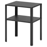 IKEA KNARREVIK (ИКЕА КНАРРЕВИК) — Столик прикроватный, чёрный 37x28 см — фото 1
