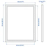 IKEA FISKBO (ИКЕА ФИСКБО) — Рамка, светлая серо-зелёная 40x50 см — фото 5