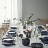 IKEA GLADELIG (ИКЕА ГЛАДЕЛИГ) — Тарелка десертная, тёмно-серый 20 см — фото 5