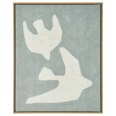 IKEA BLODFLÄDER (ИКЕА БЛОДФЛЭДЕР) — Картина, две птицы, 40x50 см