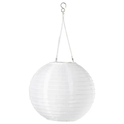 IKEA SOLVINDEN (ИКЕА СОЛВИНДЕН) — Подвесной светильник на солнечной энергии, LED, для улицы/шар белый 30 см