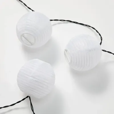 IKEA SOLVINDEN (ИКЕА СОЛВИНДЕН) — Гирлянда LED, 12 лампочек, на батарейках белый