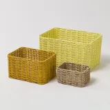 IKEA DJURTRÄNARE (ИКЕА ДЙУРТРЭНАРЕ) — Корзина, светло-жёлтый 25х35х19 см — фото 6