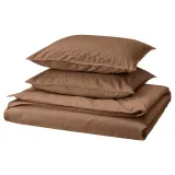 IKEA ÄNGSLILJA (ИКЕА ЭНГСЛИЛЙА) — Пододеяльник и 2 наволочки, светло-коричневый 200x200/50x60 см — фото 1