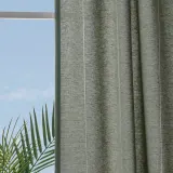 IKEA LENDA (ИКЕА ЛЕНДА) — Гардины с завязками, 2 шт., светлый серо-зелёный/на ленте 140x300 см — фото 3