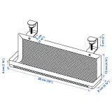 IKEA FÖRSÄSONG (ИКЕА ФЁРСЭСОНГ) — Полка для кабелей, красный 38 см — фото 5
