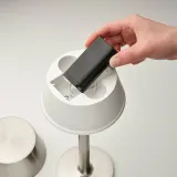 IKEA AVHÅLL (ИКЕА АВХОЛЛ) — Переносная светодиодная лампа, на батарейках, с регулировкой яркости/чёрный, для улицы 29 см — фото 8