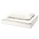 IKEA PILTANDVINGE (ИКЕА ПИЛТАНДВИНГЕ) — Пододеяльник и наволочка, белый 150х200/50х60 см — фото 1