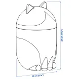 IKEA GREJSIMOJS (ИКЕА ГРЕЙСИМОЙС) — Контейнер с крышкой, в форме кота оранжевый/белый — фото 5