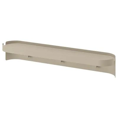 IKEA FLORSJÖN (ИКЕА ФЛОРШЁН) — Полка настенная с 3 крючками, бежевая 40x7 см