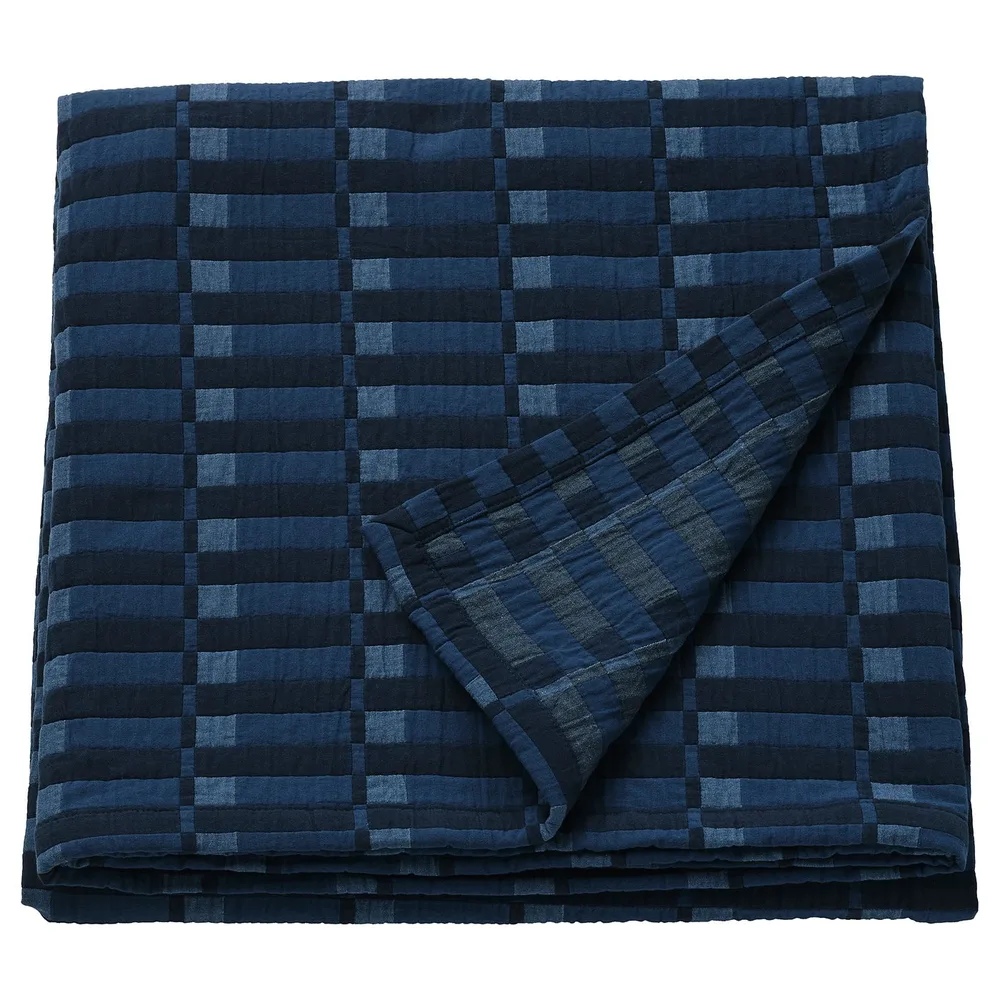 IKEA SKOGSKOVALL (ИКЕА СКОГСКОВАЛЛ) — Покрывало, синее 160x250 см