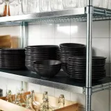 IKEA FÄRGKLAR (ИКЕА ФЭРГКЛАР) — Тарелка, матовая тёмно-серая 26 см — фото 4