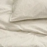 IKEA SOLFIBBLA (ИКЕА СОЛФИББЛА) — Пододеяльник и 2 наволочки, белый беж/полоска 200x200/50x60 см — фото 2