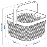 IKEA RISATORP (ИКЕА РИСАТОРП) — Корзина, ярко-красный 25x26x18 см — фото 5