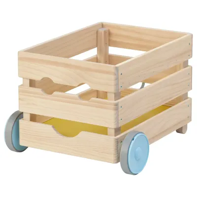 IKEA FLISAT (ИКЕА ФЛИСАТ) — Ящик для игрушек на колёсиках 38x43x29 см