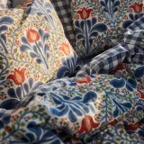 IKEA SÄTERVIDE (ИКЕА СЭТЕРВИДЕ) — Пододеяльник и наволочка, разноцветный/цветочный узор 150x200/50x60 см — фото 2