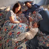 IKEA SÄTERVIDE (ИКЕА СЭТЕРВИДЕ) — Пододеяльник и наволочка, разноцветный/цветочный узор 150x200/50x60 см — фото 5