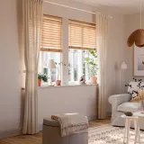 IKEA LENDA (ИКЕА ЛЕНДА) — Штора с подхватом, 2 шт., кремовый/на ленте 140х250 см — фото 2