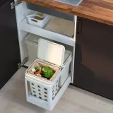 IKEA HÅLLBAR (ИКЕА ХОЛЛБАР) — Выдвижная рама для сортировки, светло-серый — фото 2