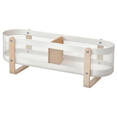 IKEA RISATORP (ИКЕА РИСАТОРП) — Органайзер для письменного стола, белый 50х16х17 см