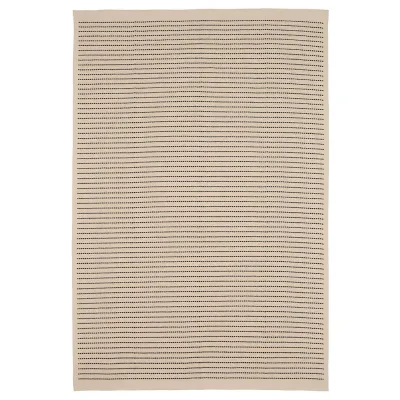 IKEA STARREKLINTE (ИКЕА СТАРРЕКЛИНТЕ) — Ковёр безворсовый, натуральный/чёрный 120х180 см