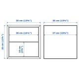 IKEA EKET (ИКЕА ЕКЕТ) — Шкаф с 2 ящиками, коричневый орех 35х35х35 см — фото 4