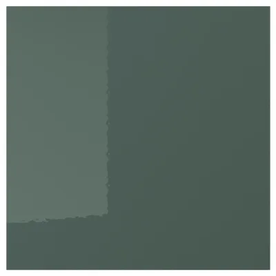 IKEA KALLARP (ИКЕА КАЛЛАРП) — Дверь, глянцевая тёмная серо-зелёная 40x40 см