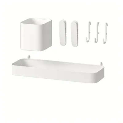 IKEA SKÅDIS (ИКЕА СКОДИС) — Набор аксессуаров, 7 предметов, белый