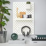 IKEA SKÅDIS (ИКЕА СКОДИС) — Перфорированная панель, белая 36x56 см — фото 4