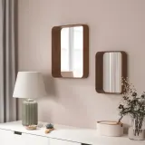IKEA DVÄRGSYREN (ИКЕА ДВЭРГСИРЕН) — Зеркало, шпон ореха 40x50 см — фото 4