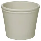 IKEA KÖRSBÄRSBJÖRK (ИКЕА КЁРСБЭРСБЙЁРК) — Кашпо для цветочного горшка, светлое серо-бежевое 9 см — фото 1